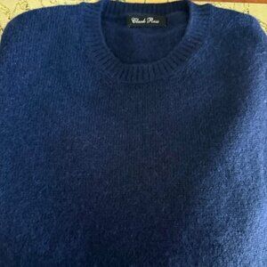 Clark Ross Luxury 100% Baby Alpaca CrewNeck Sweater, LG, NorwayStyle,Nw/oT, 485$